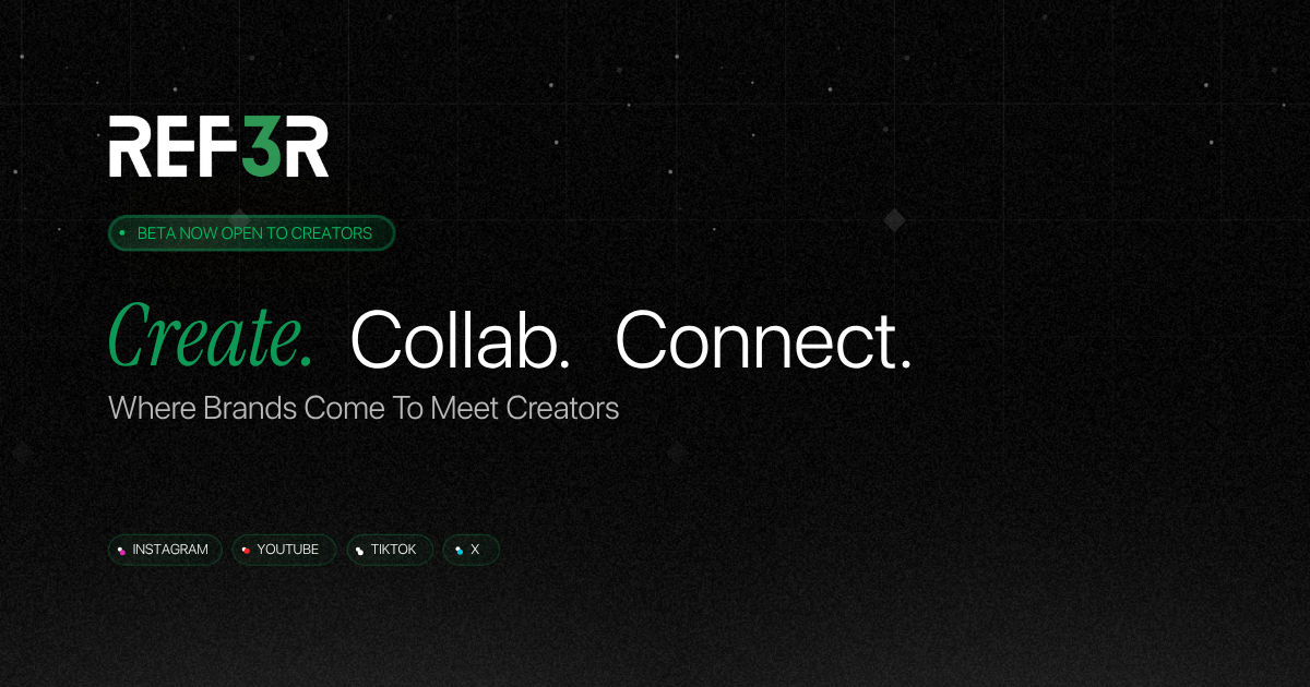 REF3R — Create. Collab. Connect.